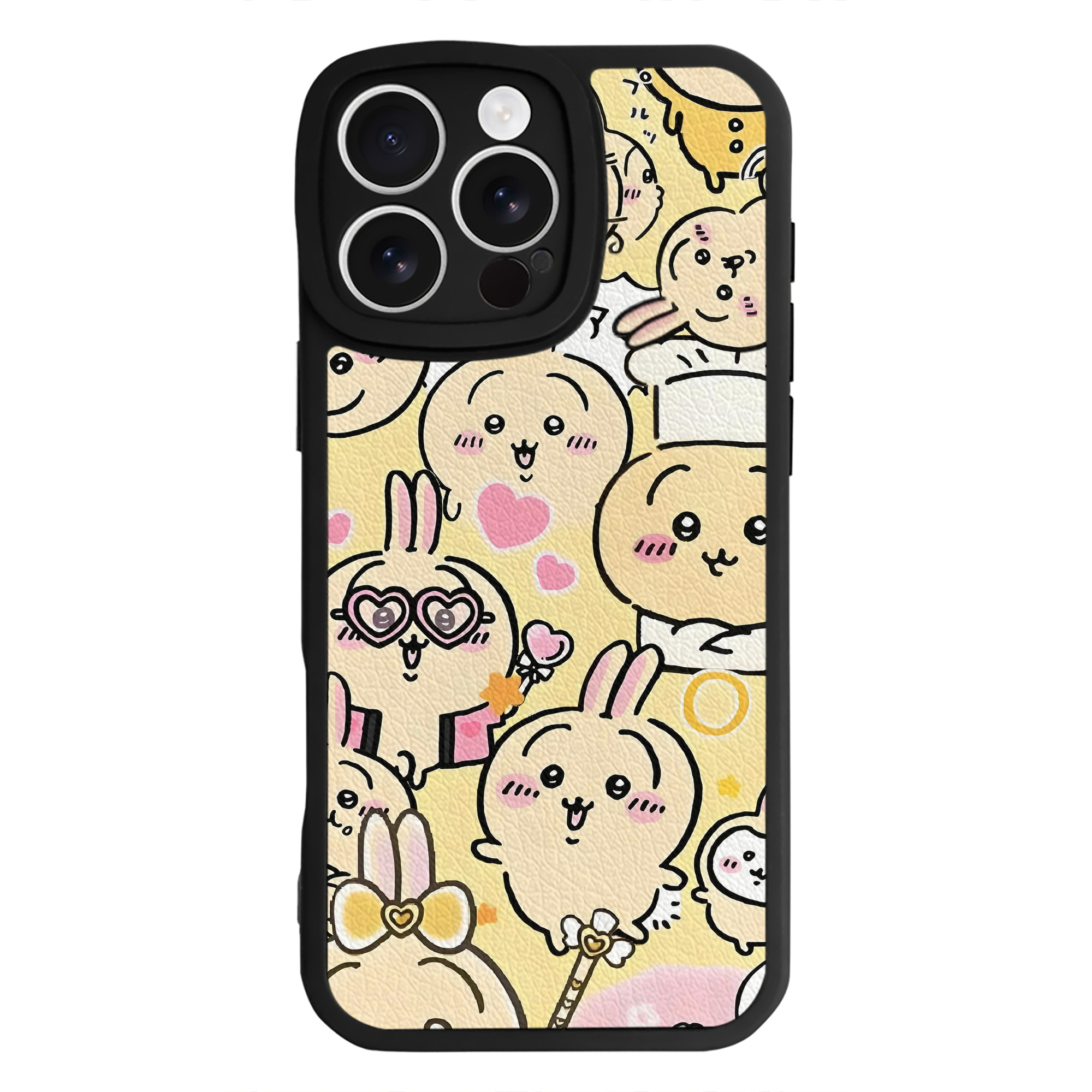 （画像用） ちいかわ Chii-kawa 【iPhone 16シリーズ対応】シリコンスマホケース（レザー調） 材質：シリコン
